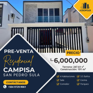 Casa de 191 m² en Pre-Venta | Residencial Campisa 5ta Etapa